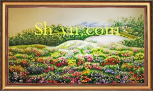 Tranh thêu phong cảnh ‘Sắc xuân (64)’