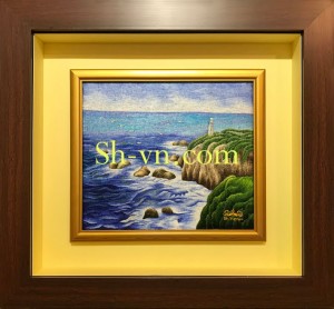 Tranh thêu tay TPHCM ‘Phong cảnh biển’ (813)