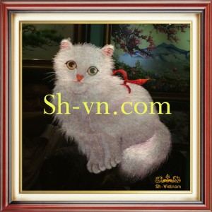 Tranh thêu tay TPHCM ‘Thú cưng 237’