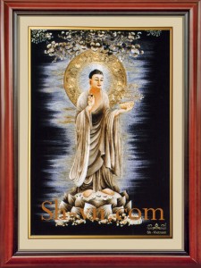 Tranh thêu tay Tôn Giáo ‘Phật Bà Quan Âm (17)’