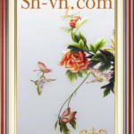 Tranh thêu tay hoa hồng ‘Sắc hồng tình yêu 169’