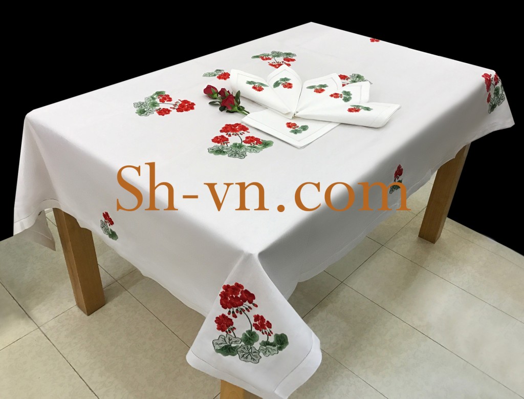 Khăn trải bàn thêu tay "Họa tiết hoa Muồng Đỏ (695)" Khan-trai-ban-theu-tay-sh (55)