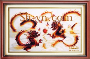 Tranh thêu phong thủy ‘Rồng Đất Việt (28)’