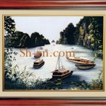 Tranh thêu thuận buồm xuôi gió ‘Vịnh Hạ Long (04)’