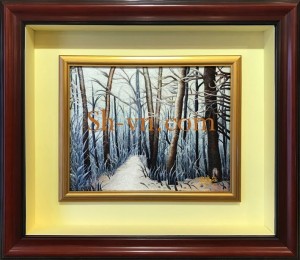 Tranh thêu tay TPHCM ‘Mùa đông về’ (821)