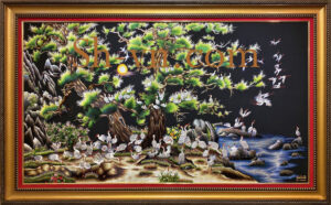 Top 10 Bức Tranh Thêu Tùng Hạc Đẹp Nhất "Song tùng bách hạc" tranh-theu-tung-hac-dep-nhat (8)