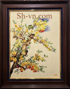 Những Bức Tranh Thêu Hoa Mai 'Đánh thức mùa xuân' (5) 100-nhung-buc-tranh-theu-hoa-mai (5)