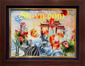 Tranh Thêu Tay Cần Thơ Đẹp Nhất 'Cá chép vượt vũ môn' top-100-buc-tranh-theu-tay-can-tho-dep-nhat (3)