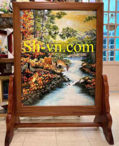 Best Embroidery Art in Can Gio 'Stream and deer' top-10-best-embroidery-art-in-can-gio (10)