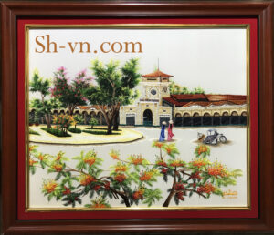 Những Bức Tranh Thêu Tay Sài Gòn 'Chợ Bến Thành' top-nhung-buc-tranh-theu-tay-sai-gon (10)