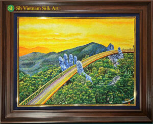 Silk Art In Washington DC 'The Golden Bridge in Ba Na Hill' silk-art-in-washington-dc (11)