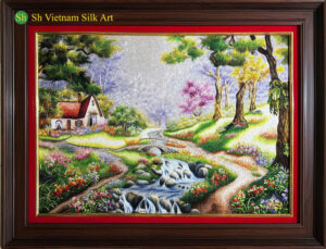 Silk Art In Washington DC 'Happy House' silk-art-in-washington-dc (14)