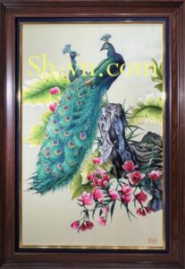 Best Embroidery Art 'Peacock' top-10-best-embroidery-art (10)