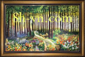 Best Hand Embroidered Paintings 'Pine Forest' (L) top-10-best-hand-embroidered-paintings (6)
