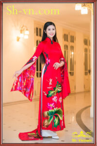 Áo Dài Thêu Tay 'Họa tiết Hoa Sen' (801) ao-dai-theu-tay (801)